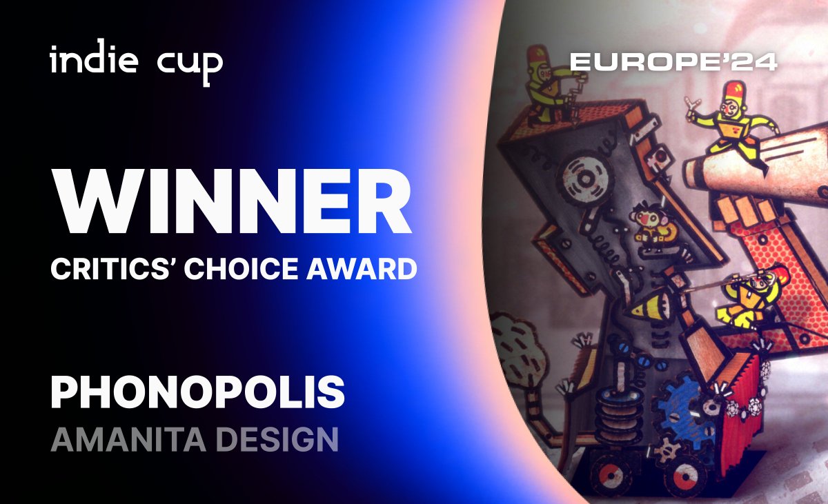 Indie Cup 🇺🇦 (@indiecuphq) on Twitter photo The journalists and critics on the Indie Cup jury panel have spoken, and their pick for the CRITICS’ CHOICE AWARD is a name you’ve already heard today…
🏆 PHONOPOLIS by Amanita Design
Turn up the volume — congratulations once again, <a href="/Amanita_Design/">Amanita Design</a>! The journalists and critics on the Indie Cup jury panel have spoken, and their pick for the CRITICS’ CHOICE AWARD is a name you’ve already heard today…
🏆 PHONOPOLIS by Amanita Design
Turn up the volume — congratulations once again, <a href="/Amanita_Design/">Amanita Design</a>!