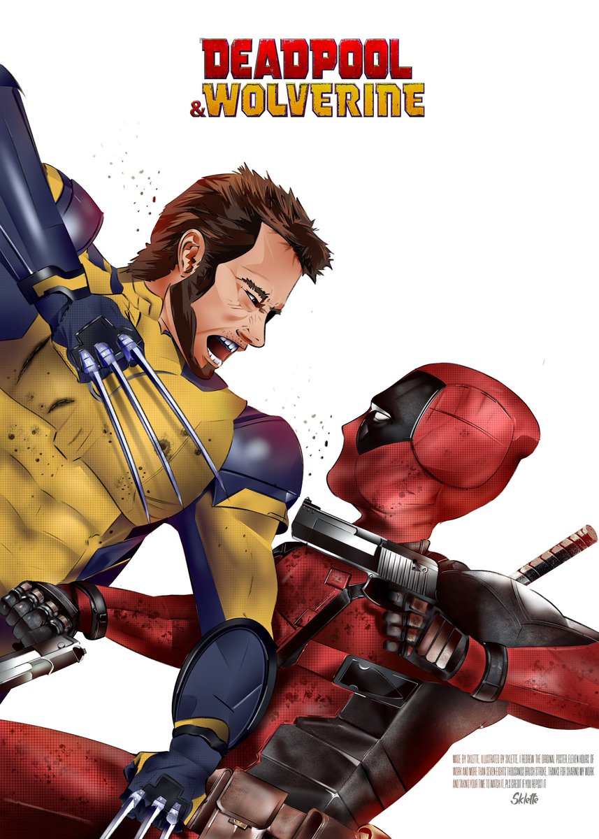 sklettedzn's tweet photo. Hey @DisneyFR , j’ai réaliser le poster de Deadpool en version illustré! https://t.co/F3IxihnQgB
