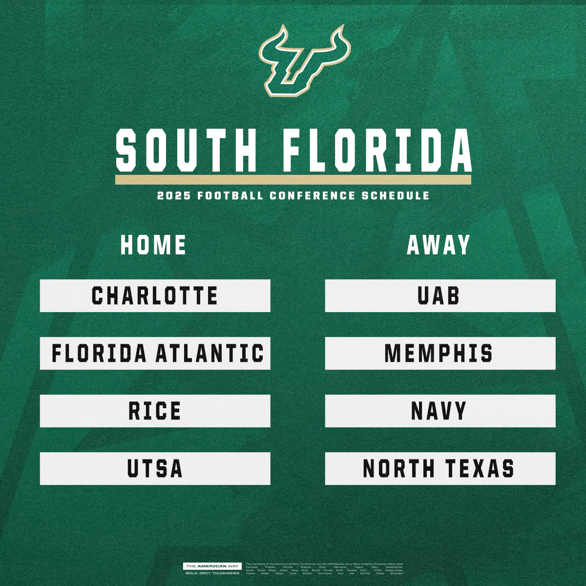 American_Conf's tweet photo. 🤘 @USFFootball https://t.co/KlkUj91gGJ