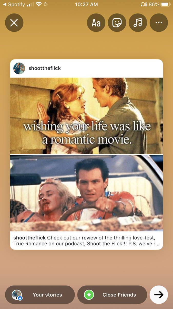 ShootTheFlick's tweet image. Hope you’re enjoying our episode on #TrueRomance ! Give it a listen 

open.spotify.com/episode/79SFi2…