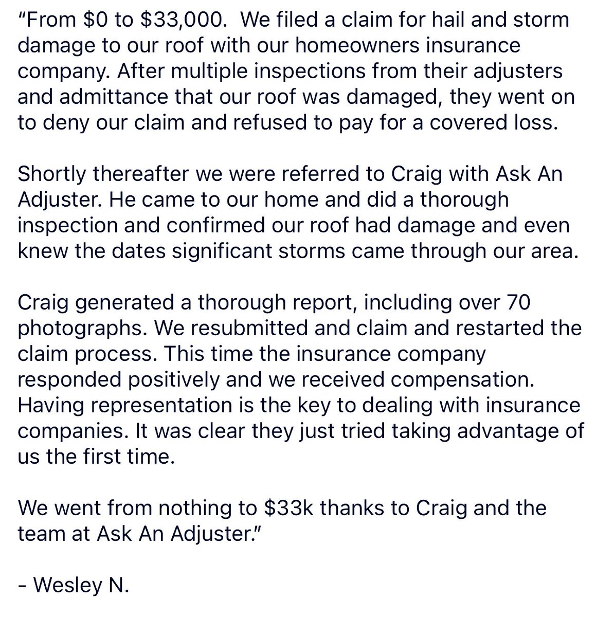 AskAnAdjusterFL's tweet photo. #GoogleReview #AskAnAdjuster #Florida #PublicAdjuster #InsuranceRecovery https://t.co/rANgaN2mDh