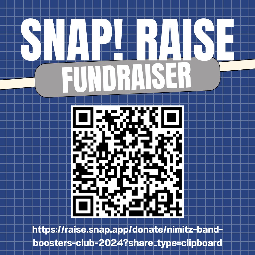 nimitzHSband's tweet photo. Snap! Raise Update #1! One week down, three weeks to go and we have raised $4,429. Keep up the hard work, Nimitz Band! #nimitznation #nimitzvikingband #ALLN #snapraise
•
•
https://t.co/9lSnVbkJ4o https://t.co/rMj71UTFQv