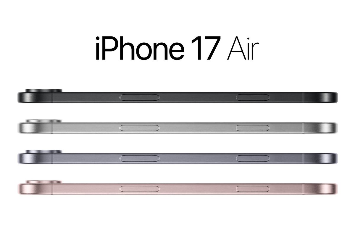 Sisar_M's tweet photo. ¿Ustedes qué opinan del futuro iPhone 17 air? 
Sinceramente me llama la atención el cómo le harán para hacer más delgado el celular. ¿Qué aspectos recortarán para que todo quepa en un dispositivo tan delgado?🤔

Fuente:
@theapplehub https://t.co/Mga1VibtQZ