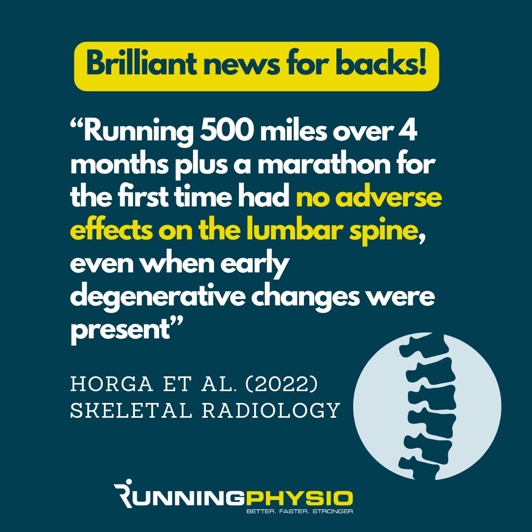 tomgoom's tweet photo. Running is not back for the back and may even strengthen the intervertebral discs! 
(see Belavy et al. 2017) https://t.co/g6Inq5xOHa