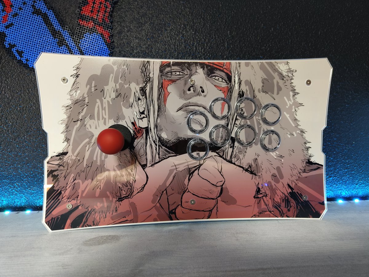 XBattleMonkeyX's tweet photo. Beautifull one from Germany, simply arwork with #sf3alex
-The Boss X enclosure
-#samducksa 202mx buttons
-#rp2040 Board with Ps5 Ad on
-#Seimitsu ls58 lever #kori soft battop
#arcadestick #fightstickfriday #custombuild #streetfighter #Alex
Enjoy😜 https://t.co/paHVpdorwM