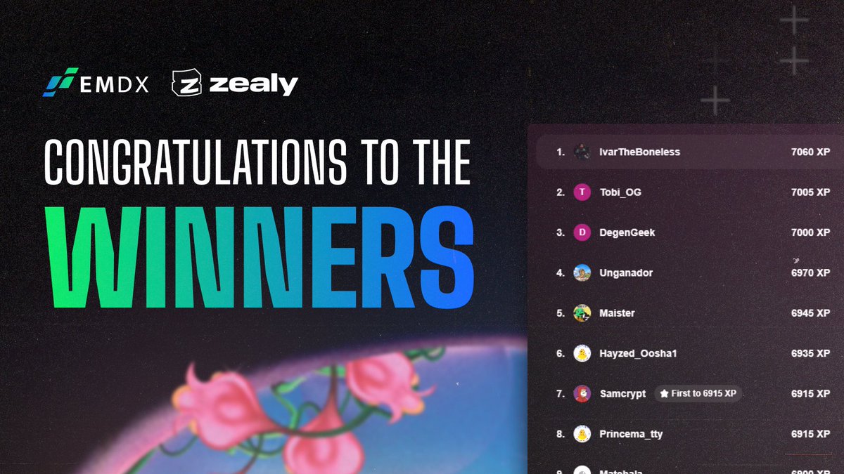 emdx_io's tweet photo. Dear #EMDXCommunity 📢
$ 1,500 USDC in prizes has been distributed to all top 100 in the just concluded #EMDXCampaign on @zealy_io 💰
Kindly scan your wallet in https://t.co/sl8tgNZ4CG, to view your $USDC balance on the Arbitrum network 🔎
Thanks for the amazing support and engagement🦾
We'll be rolling out more #ZealyQuests with incentives in the coming weeks, stay tuned for more info.
Additionally, our #WeeklyQuiz will be effective next week with proper rewards👀
Visit: 🎮https://t.co/hofTHFdka2