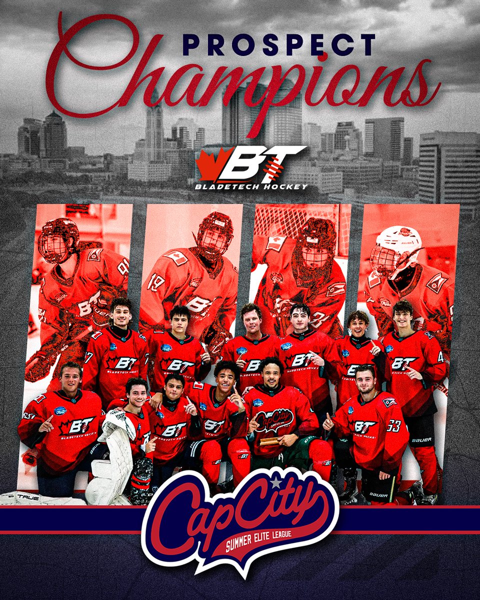 CapCityEliteHKY's tweet photo. Congratulations to Bladetech on winning the Prospects Division! 

📸 @JacketsNolan @thedanismith Darleen Morris https://t.co/DZyPEMeTEi
