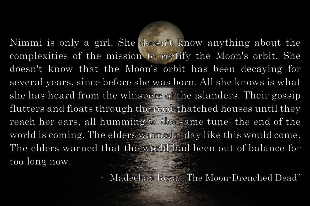 Our Summer 2024 issue drops in only 3 days!!

Until then, enjoy this sneak peek of Madeehah Reza's bone-chilling "The Moon-Drenched Dead."  <a href="/madeehahwrites/">Madeehah 🍉 ORPHAN PLANET OUT NOW!</a>

Tune in on Sunday to read more of this and other fantastic pieces. #fiction #flashfiction #poetry