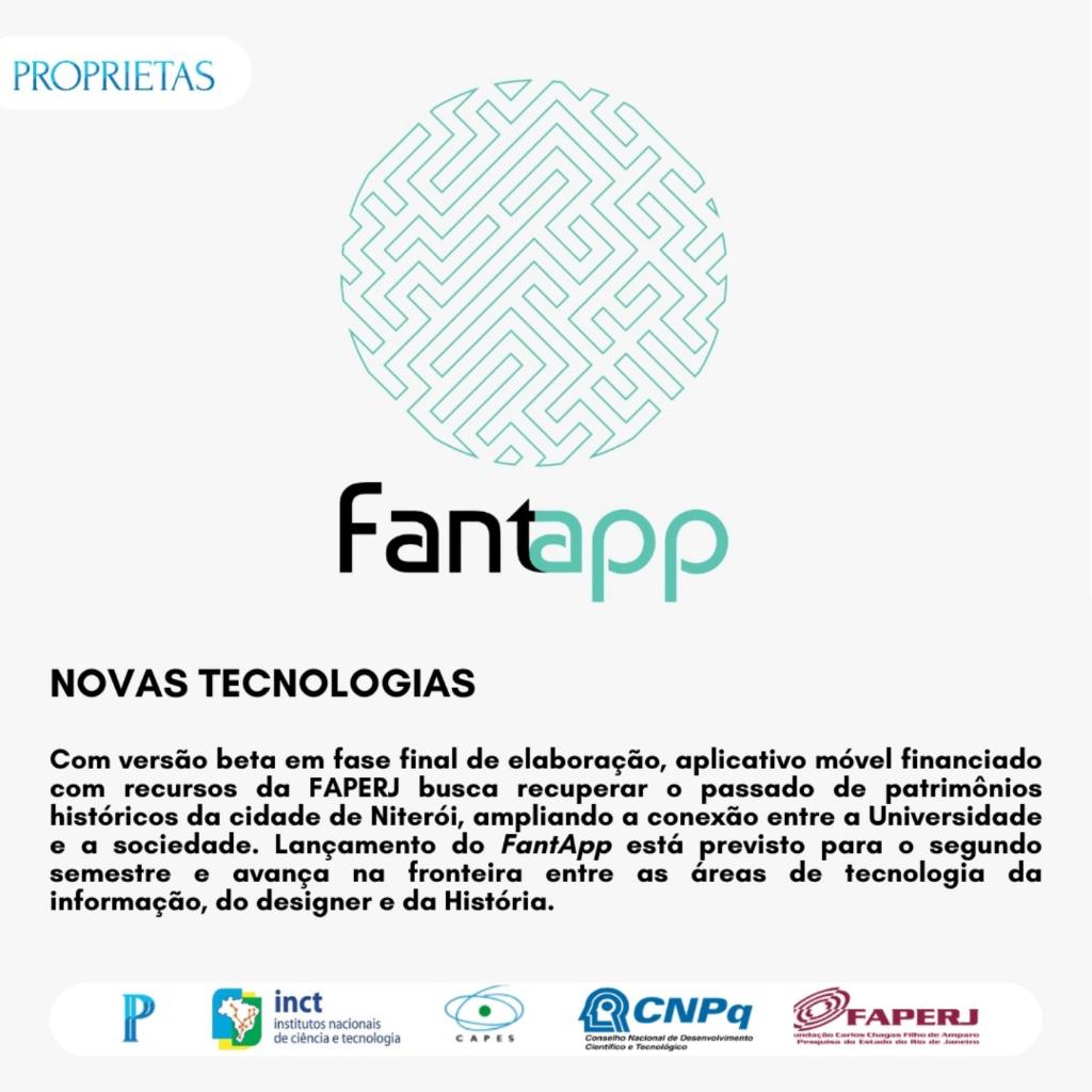 Aplicativo FantApp é o novo produto do Proprietas!

O objetivo do aplicativo é levar o cidadão a uma viagem virtual ao passado, por meio do envio de notificações georreferenciadas para dispositivos móveis.

Entre no link da bio para saber mais.

#historia #inct #proprietas