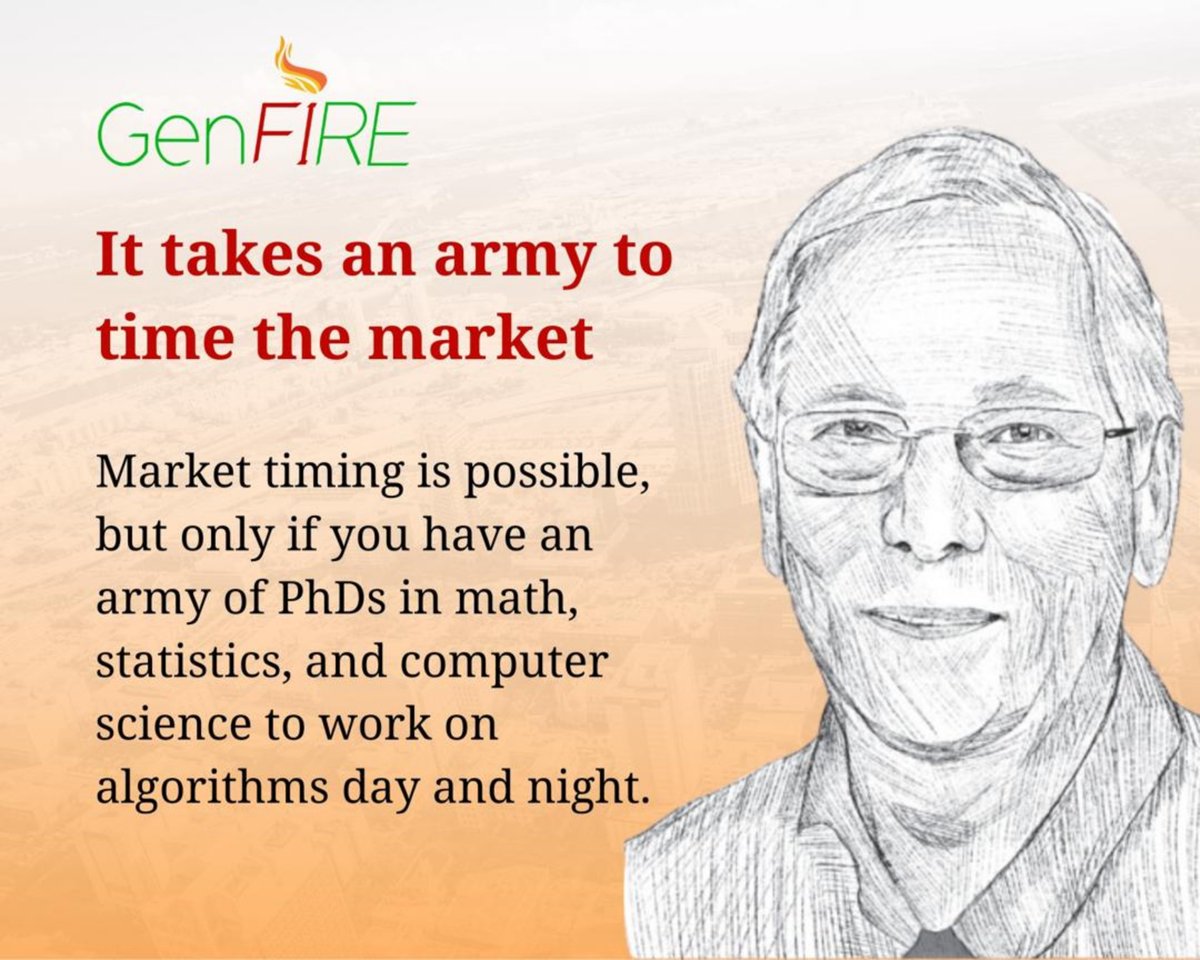 Blair Hull: You’ll need an “army” to time the market. Don’t do it. Learn what it takes to time the market yourself here: bit.ly/42IN7yF #GenFIRE #SanEng #10Cs #GenerationalWealth #Multifamily #Innovation #Education #RealEstate