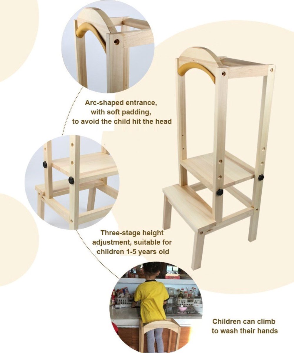 UnicunShop's tweet image. Tiny humans want to help in the kitchen? 🧑‍🍳 This adjustable stool with fences keeps them safe &amp;amp; lets them reach!  unicun.com/product/kids-c… #kidskitchen #parentinghacks #safesolutions