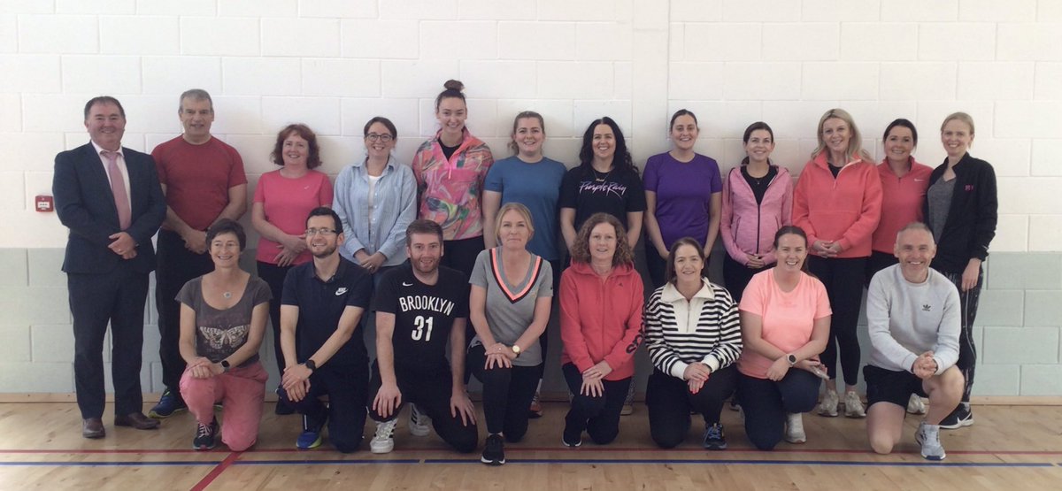 EdCentreDonegal's tweet photo. 🏃🏼‍♂️ 🏃🏻‍♀️ 🏃🏼 Well done to all the teachers who are currently participating in the ‘Developing Pupil Wellbeing through Physical Education’. Thank you to Derek Brennan for delivering this fantastic course. They are pictured with the Director @KieranMcTaggar1 🏃🏼‍♂️🏃🏻‍♀️🏃🏼 https://t.co/vxbgpOQEAh