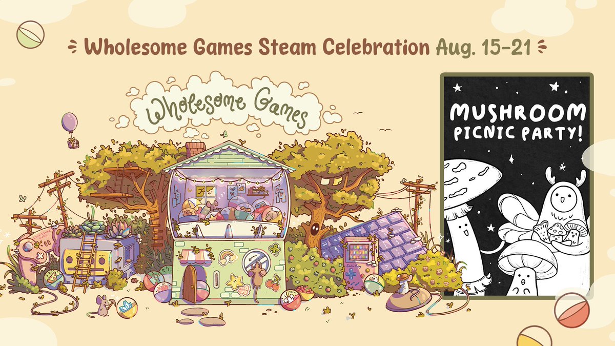 loonyware's tweet photo. 🍄 Our demo is now live!! 🍄

We are honored to be a part of @_wholesomegames Steam Celebration 🧡

Be sure to check out other awesome games during the event! https://t.co/4uo4SNwlie