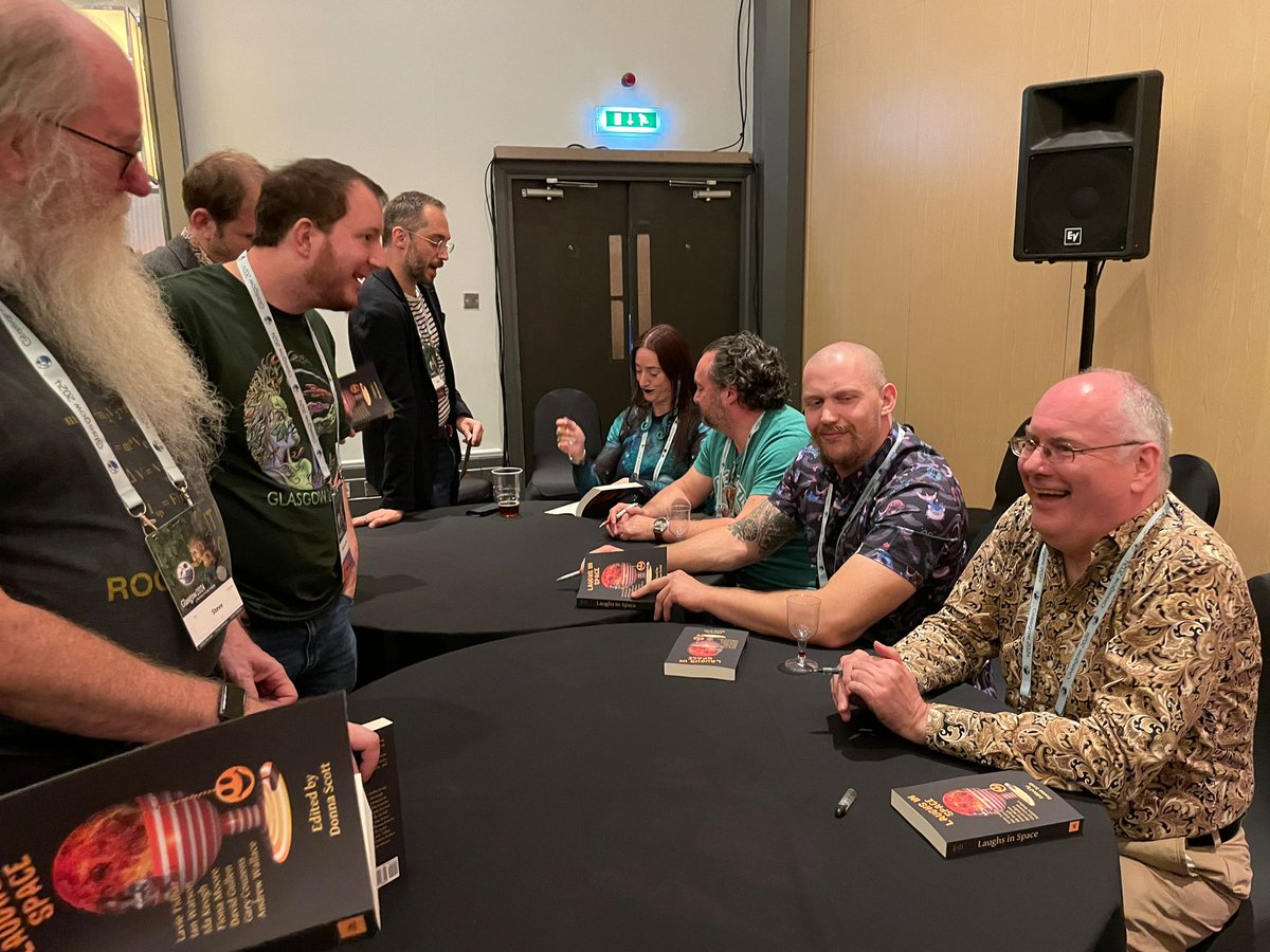 Rick_and_Write's tweet image. Ah Worldcon. I had my first book launch for the laughs in space anthology.

Did two panels with great turnouts.

Met plenty of awesome people and  just had an incredible time with great friends I never get to see.

It was that good I&apos;m already plotting my next con!