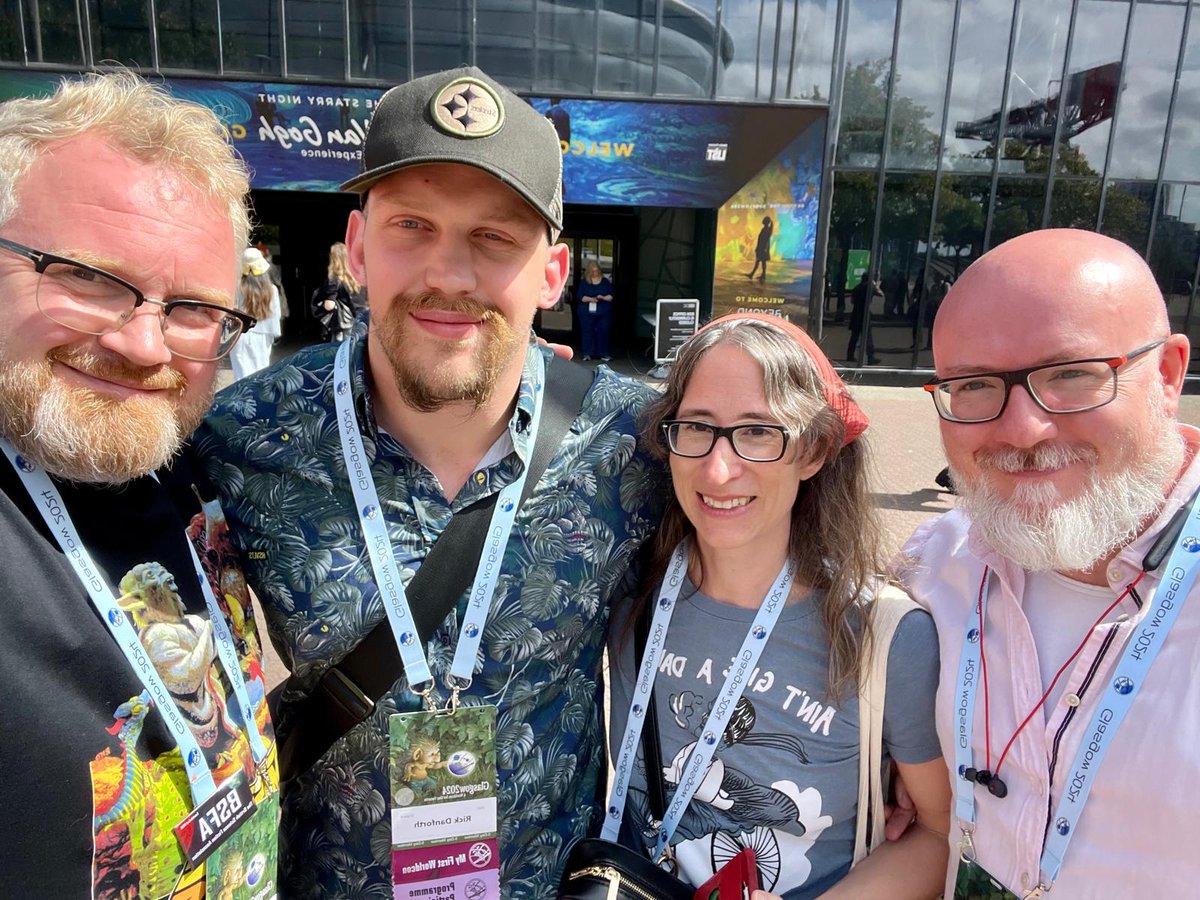 Rick_and_Write's tweet image. Ah Worldcon. I had my first book launch for the laughs in space anthology.

Did two panels with great turnouts.

Met plenty of awesome people and  just had an incredible time with great friends I never get to see.

It was that good I&apos;m already plotting my next con!