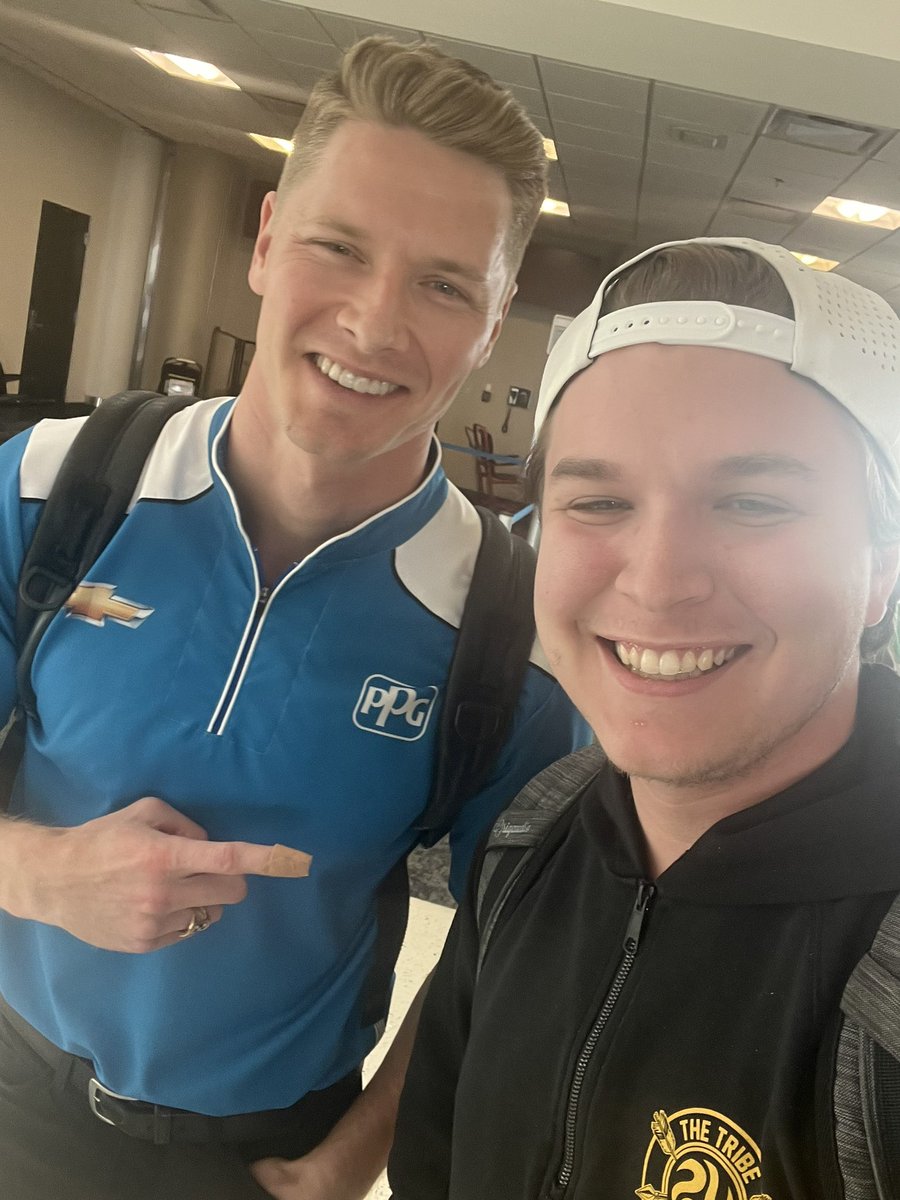 TristanGrider_'s tweet photo. Been in Nashville for no longer than 5 minutes and ran into 1/2 of the Bus Bros 

God Speed in Gateway #2 Car 🫡🏎️

@josefnewgarden https://t.co/rQox81PKxz