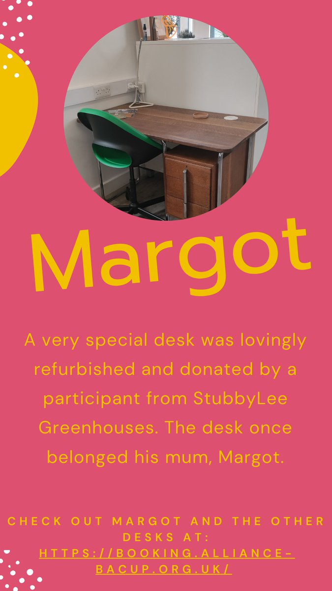 The Alliance Co-Working office has desks of all shapes, sizes and made from different materials. See if this little beauty is available today at  booking.alliance-bacup.org.uk #valleyheritage #rossendalevalley #coworkingspace #coworking  #coworkingoffice