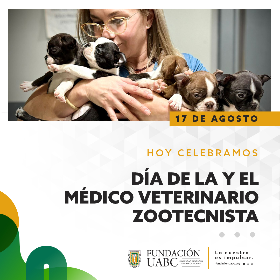 FundacionUABC's tweet photo. Feliz Día de la y del Médico Veterinario Zootecnista 🐶🐱

Hoy celebramos a quienes, con su pasión y entrega, cuidan de la salud y bienestar de los animales, contribuyendo al equilibrio y sostenibilidad de nuestro entorno.

#DíaDelMVZ #VeterinariaUABC #FUABC https://t.co/kdjIERdD7X