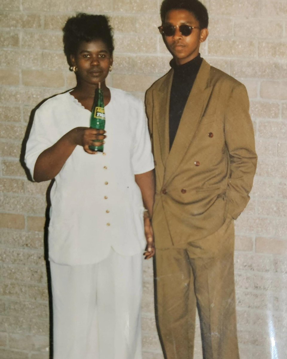 PhathekaPat's tweet photo. Matric dance 1994😎 Met in primary school, decided to sit next to each other in high school &amp; share lunch, continued the journey to the same varsity.Both moved to Jhb. Has a library of our pics, answers my calls in the middle of the night, full of pleasant surprises, Dr Simama ❤️ https://t.co/dTKp86HWXj
