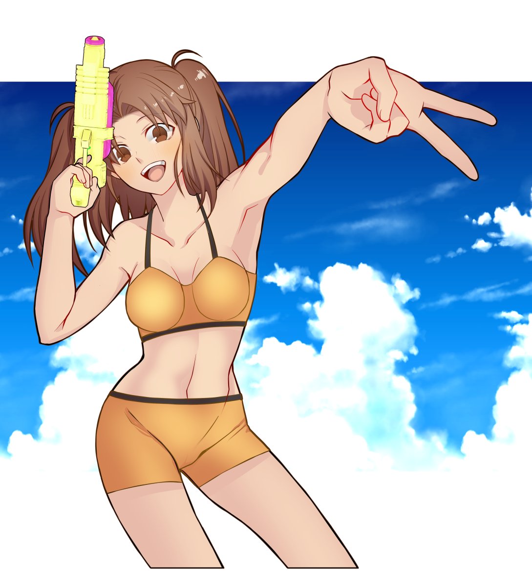 「さっちん水着 」|ひらかわのイラスト