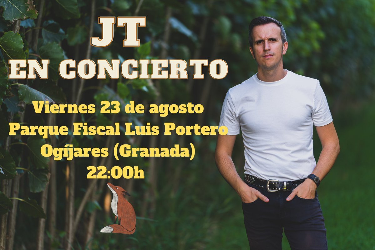 MHuntersGlobal's tweet photo. 🎸 This Friday! Join @javi_tejero live in concert at Parque Fiscal Luis Portero, Ogíjares (Granada)! 🌟🎶

🗓️ August 23rd⏰ 10:00 PM
Get ready for an unforgettable night of live music under the stars. Don’t miss out! 🎤✨ #JTLive #GranadaConcert #LiveMusic https://t.co/Dn75DF0dhK