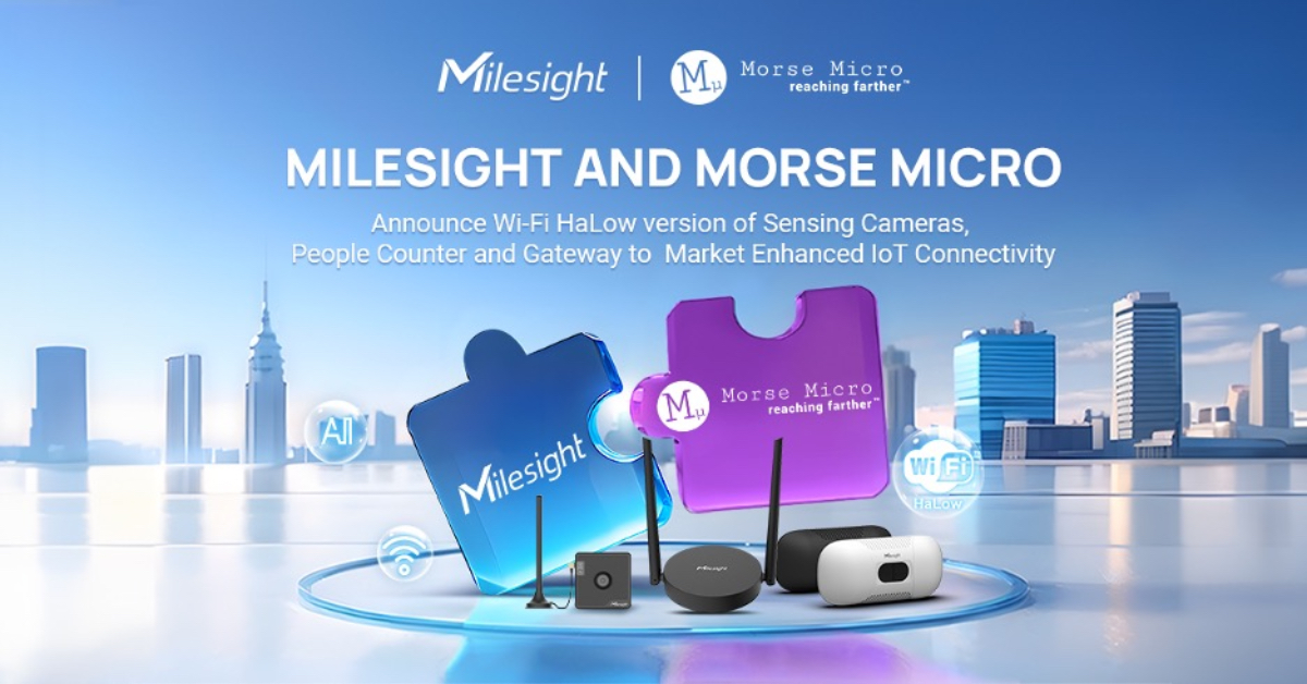 MorseMicro's tweet image. .@MilesightIoT and Morse Micro have joined forces to launch Wi-Fi HaLow versions of Milesight&apos;s X1 Sensing Camera, VS135 Ultra ToF People Counter, and HL31 Wi-Fi HaLow Gateway.

Learn more about this collaboration ➡️ bit.ly/4dGTEPi

#WiFiHaLow #IoTdevices