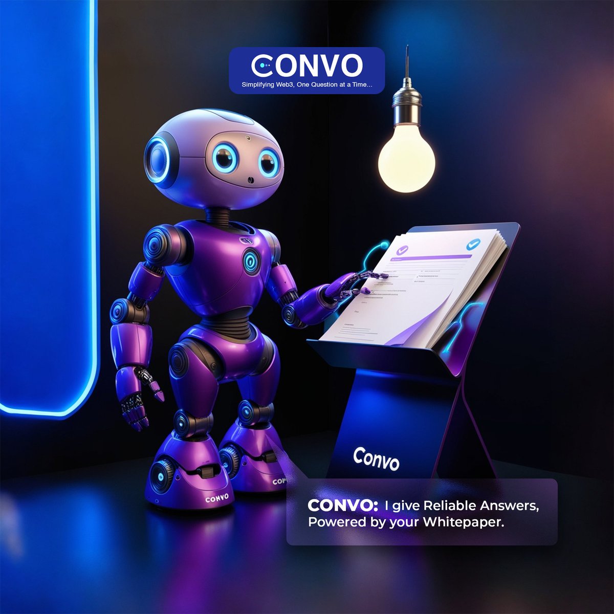 buildwithconvo's tweet photo. Accuracy is key! 

Convo's responses are based on your project's whitepaper and all provided information, ensuring reliable information for your community.

Trust Convo to keep your members informed. 📜💡
#Blockchain #AI #Crypto https://t.co/HfQzYALx9d