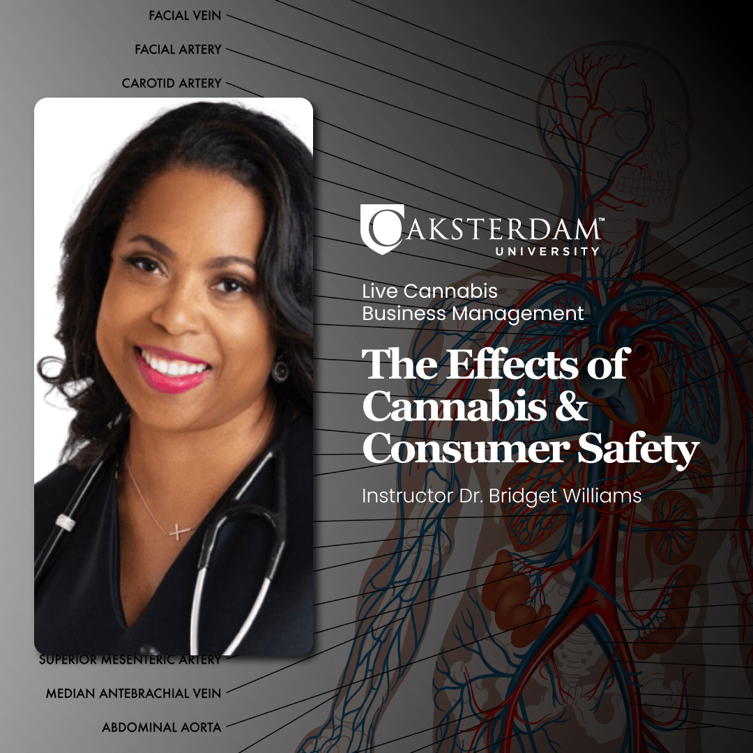 🚨Course Alert!🚨 Unlock your potential with Oaksterdam University's Cannabis Business Management Training! Check out this class:

The Effects of Cannabis &amp; Consumer Safety👩‍⚕️ Understanding Cannabis Effects👨‍⚕️. Discover the science behind cannabis and its effects with Dr. Bridget