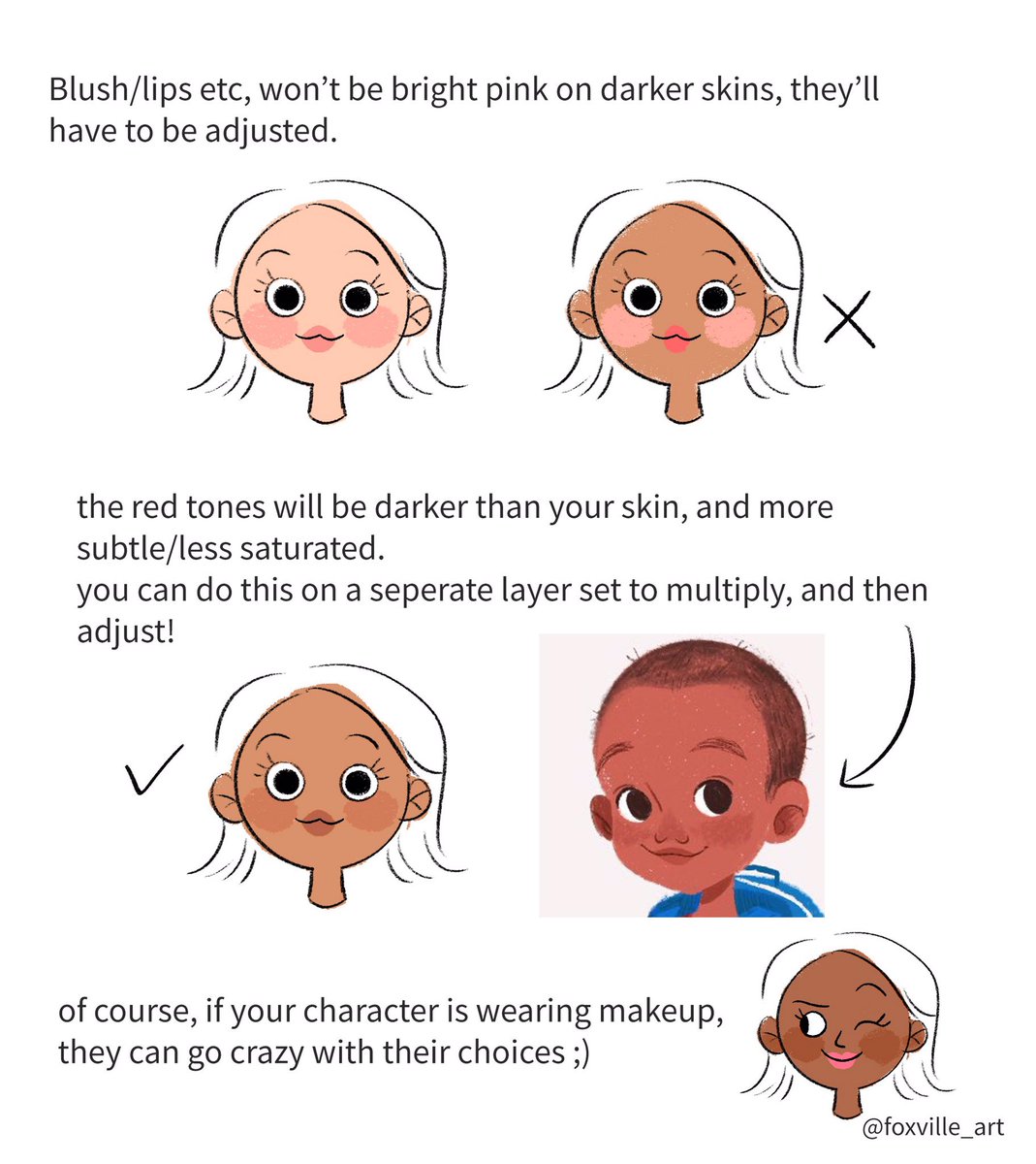EtheringtonBros's tweet photo. Our feature tutorial/artist today is this great set of pages on PAINTING SKIN TONES by the talented @foxville_art! Loads of ideas and useful refs here! #digitalpainting #digitalart #procreate #illustrator #comicart #painting #art #conceptart #gamedev #aninationdev https://t.co/3GGS6gL919