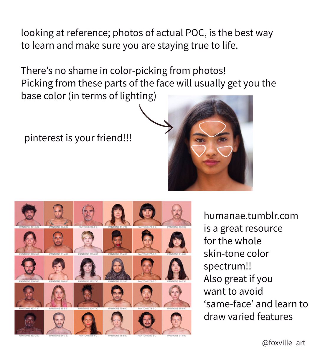 EtheringtonBros's tweet photo. Our feature tutorial/artist today is this great set of pages on PAINTING SKIN TONES by the talented @foxville_art! Loads of ideas and useful refs here! #digitalpainting #digitalart #procreate #illustrator #comicart #painting #art #conceptart #gamedev #aninationdev https://t.co/3GGS6gL919