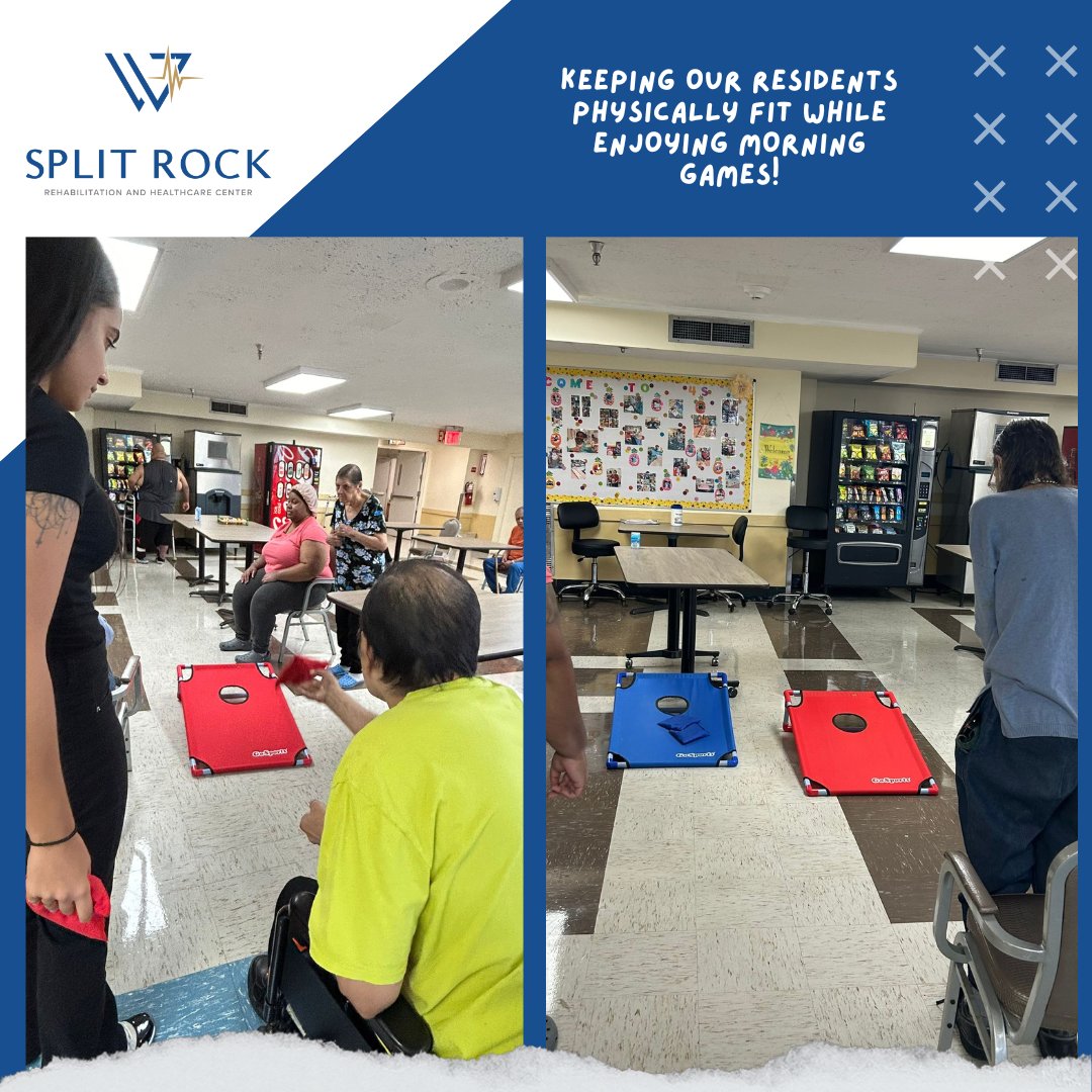 SplitRockRehab's tweet image. Keeping our residents physically fit while they enjoy morning games. A fresh start to their day sets the mood right!

#morningexercises #fitresidents