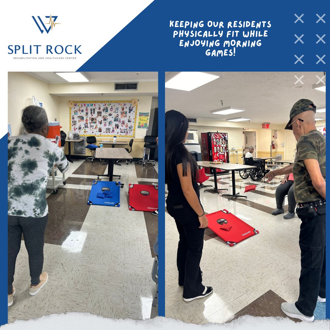 SplitRockRehab's tweet image. Keeping our residents physically fit while they enjoy morning games. A fresh start to their day sets the mood right!

#morningexercises #fitresidents