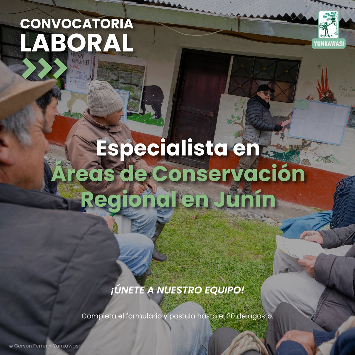 📚 Estamos en busca de un/a ESPECIALISTA EN ÁREAS DE CONSERVACIÓN REGIONAL para nuestros proyectos en Junín 🏔️🌿

👉 Revisa los detalles y el TDR aquí: bit.ly/TDREspeACRJuní…

📌 Postular hasta el martes 20 de agosto de 2024: bit.ly/FormEspeACRJun…