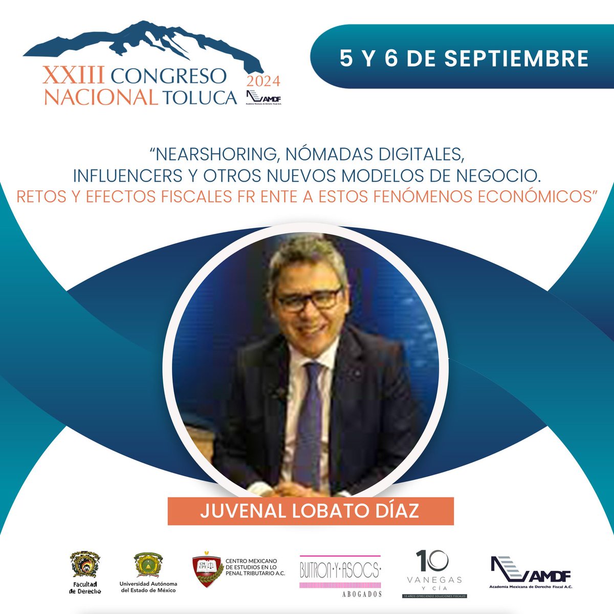 AMDF4's tweet photo. "Contribuciones locales. Necesidad de una reforma", será el panel en el que el Dr. @jlobatod participará en #congresoanual2024 en Toluca. Aparta tu lugar y no te quedes fuera de este ¡GRAN evento! https://t.co/1q9ryfRfIo… #AMDF4 #FormaciónLegal 
@UAEM_MX @GabrielaRiosGra https://t.co/1LLoKRzzKp