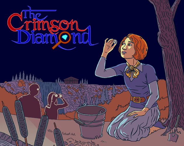 The Crimson Diamond is now available on <a href="/itchio/">itch.io</a> for PC &amp; Mac! $14.99 USD - I'm very sorry no launch discount, I was unaware of that until someone pointed it out &amp; by that time people had already bought it. I would feel bad for them! 😖 I need a nap. juliaminamata.itch.io/the-crimson-di…