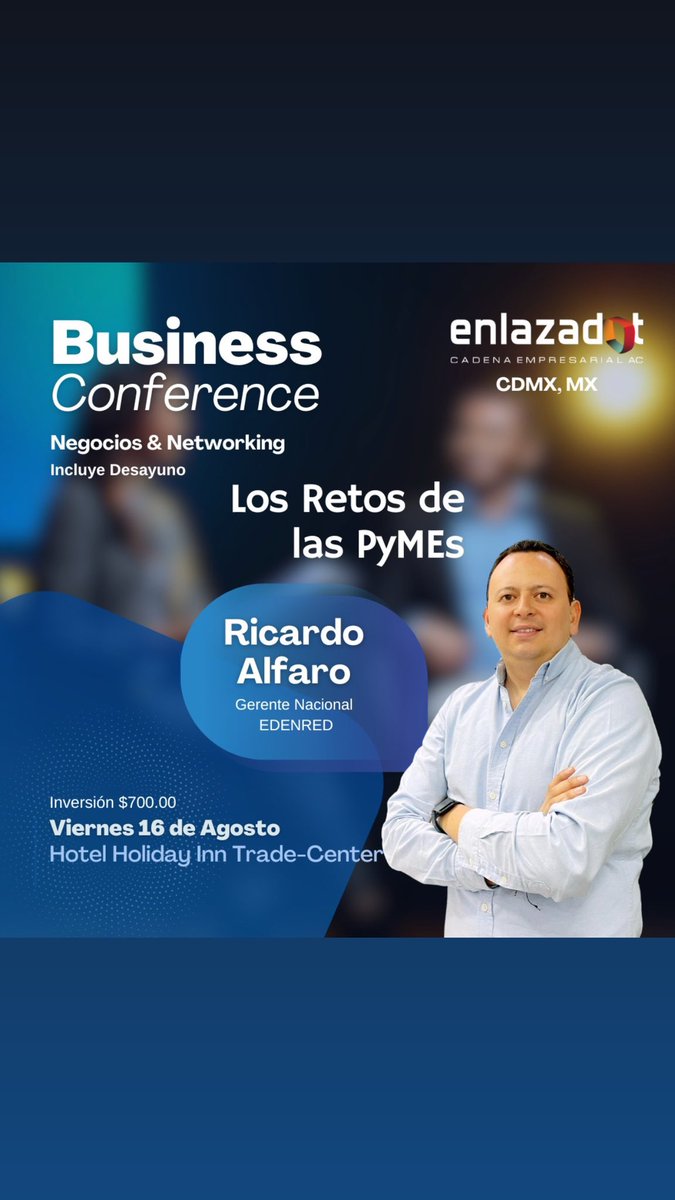 Nos apasionan los negocios! nuestro objetivo es acercar oportunidades de crecimiento a empresarios de la red de Cadena Empresarial Enlazadot 

Los empresarios son factor importante en la generación de empleos y  contribuyen a la economía de #México 🇲🇽