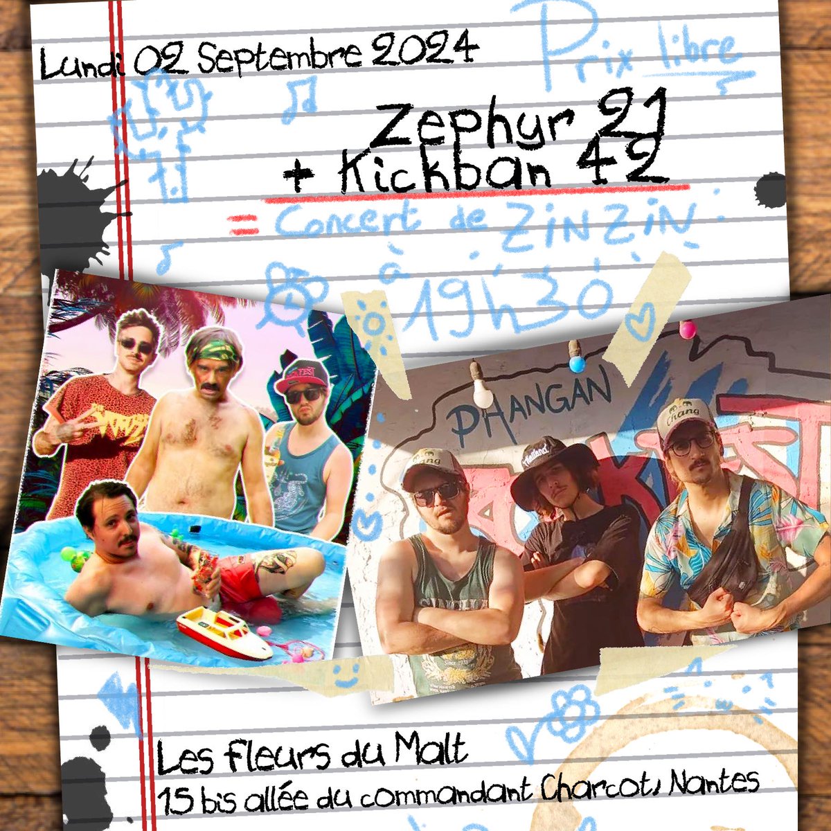 🌸Parfum de l'été, on se retrouve le 2 septembre au Fleurs du Malt (Nantes) avec nos potes <a href="/zephyr21music/">zephyr 21</a> pour un concert qui s'annonce fun et chauuuuuud ! 🔥❤️‍🔥🔥