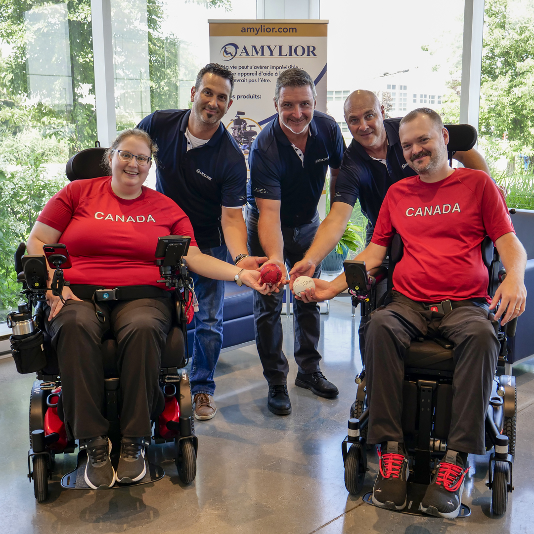 amylior's tweet photo. We are thrilled to welcome 2 exceptional athletes to the Amylior family! Alison Levine &amp; Iulian Ciobanu, Paralympians in Boccia, are proudly representing Canada on the global stage. 👏We're rooting for you both &amp; we wish you best success at the Paris 2024 Games! 👍 #parasports https://t.co/w0mAsqgTxE