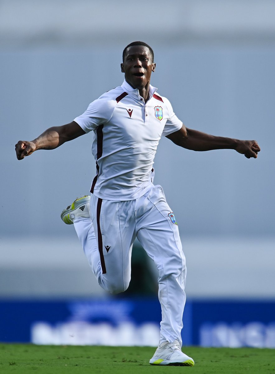 AkshayTadvi28's tweet image. SHAMAR JOSEPH'S SCINTILLATING SPELL! 🔥

The speedster's 5-wicket haul leaves South Africa reeling at 97/9 in the first innings! 🤯

Joseph's fiery bowling has completely dominated the Proteas' batting unit! 💥 #ShamarJoseph #FiveWicketHaul #BowlingMasterclass #Cricket 
#WIvSA