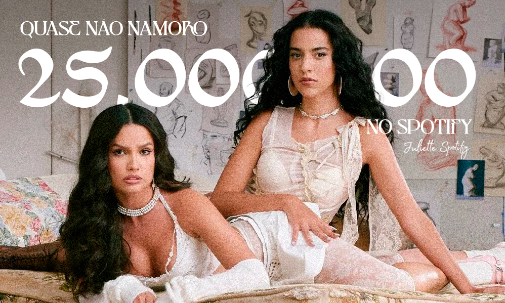 julispotify's tweet photo. "Quase Não Namoro" ultrapassou a marca de 25 MILHÕES DE STREAMS no Spotify!

Parabéns @juliette, @amarinasena e cactos por mais essa grande conquista! https://t.co/qye0QXYiEo