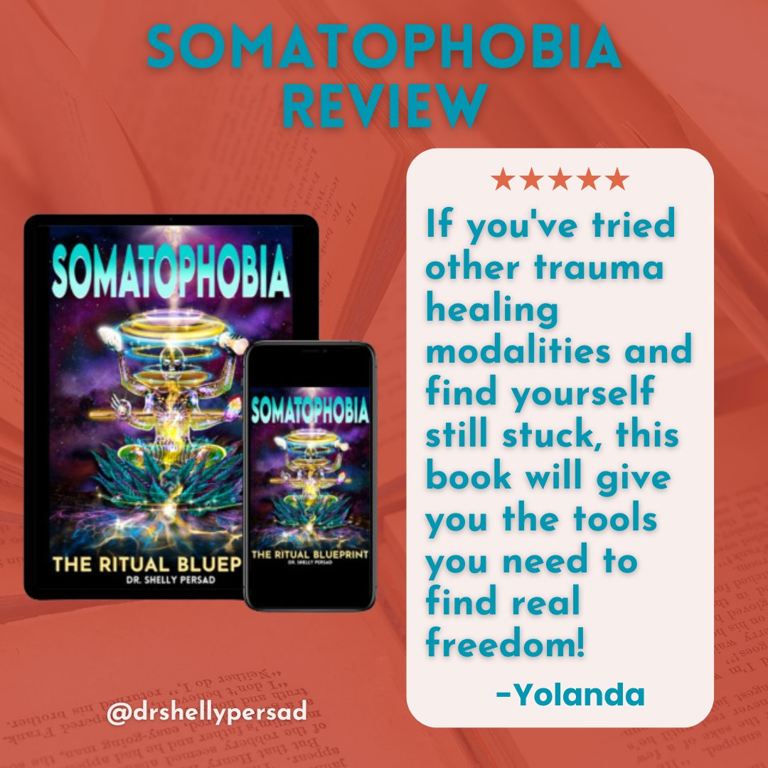 DrShellyPersad's tweet image. Somatophobia is a ceremonial transmission guiding you home to your truth. Available on Amazon: bit.ly/somatophobia 
#somatichealing #somaticpractice #bodyawareness #somaticmovement  #bodywisdom #somaticawareness #somatictherapy #somaticyoga #somaticbreathwork #traumahealing
