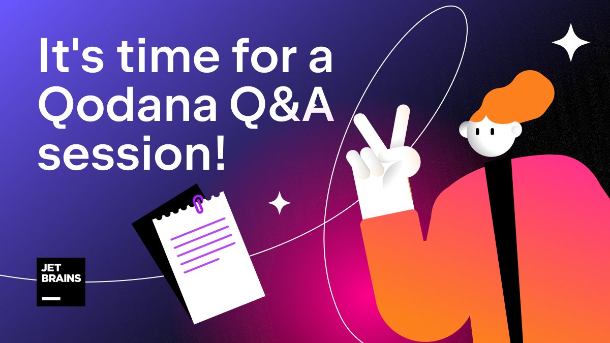 Qodana's tweet image. Want to know more about what JetBrains Qodana is and what it does? DM us your questions, or put them in the comments, and we&apos;ll make sure you get answers!
#StaticCodeAnalysis #JetBrains #CodeQuality #QNA