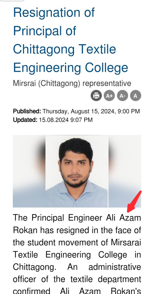 <a href="/HinduVoice_in/">Hindu Voice</a> He wasn’t forced to resign because of his religion. Several other principals have been forced to resign by their own students in the last few days, and most of them are Muslim. They were forced to resign due to their roles in the 'anti-discrimination student protest' and for past