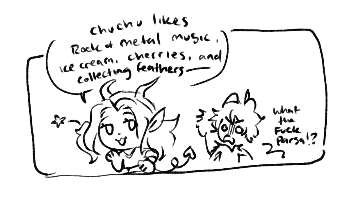 SootSpots's tweet photo. Little #otocha introductory bios. They're pretty fun and cute, might do the whole cast like this
Charun's being an ass, but luckily Parsa's here to drop some Chu facts for us https://t.co/DeoUnLUoOS