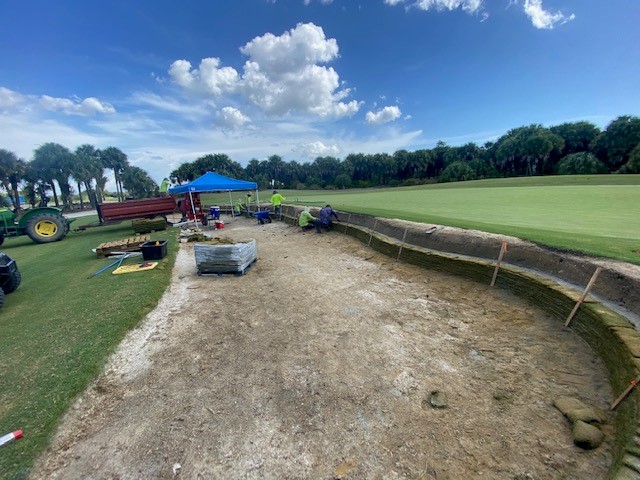 XGD_Systems's tweet photo. @TDI_Golf construction is installing Eco Bunker here @miromarlakesfl in #sunny #florida #repeatcustomer #wedoitbetter #tdi #xgd #summer2024 #projects #turf #turfgrass #bunker #restoration https://t.co/3pNOSCRY5X