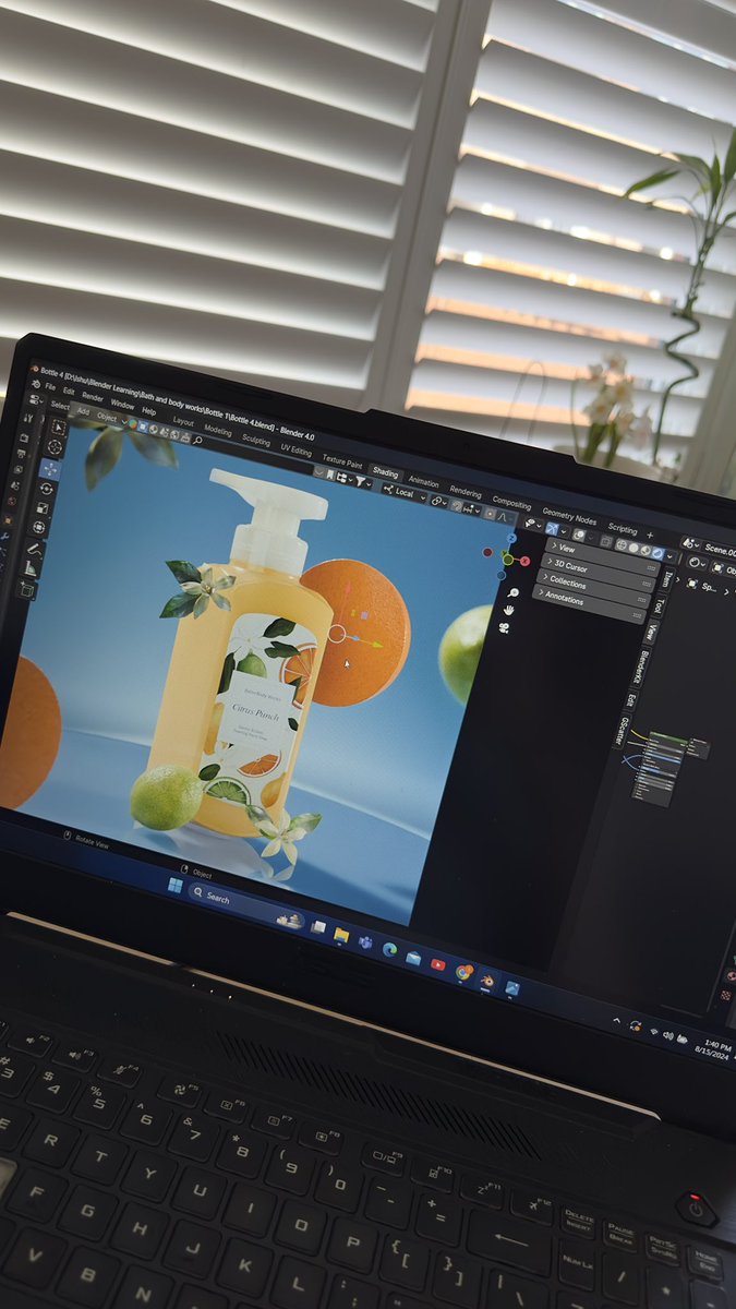 Learning new things keeps you motivated. 

Trying product visualisation in <a href="/Blender/">Blender 🔶</a> 

#3D #3Dproductvisualisation #blender #3Dartist #digitalart #WIP
