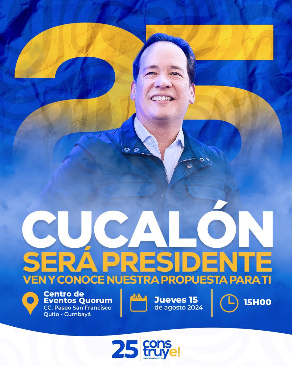 henrycucalon's tweet photo. Hoy es un día importante para mi y mi familia, el día en que presentaré mi propuesta de la alternativa democrática que necesita el Ecuador para salir de la crisis en que se encuentra.

Sé cómo hacerlo, tengo la madurez, el conocimiento  y la experiencia. 
No soy un improvisado, y lo saben.

Los invito a acompañarme.