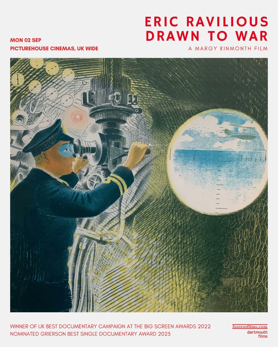 DartmouthFilms's tweet photo. We're thrilled to announce exclusive screenings on 2nd September with @picturehouses across the UK, in commemoration of British artist Eric Ravilious. https://t.co/lXh68RqSQU