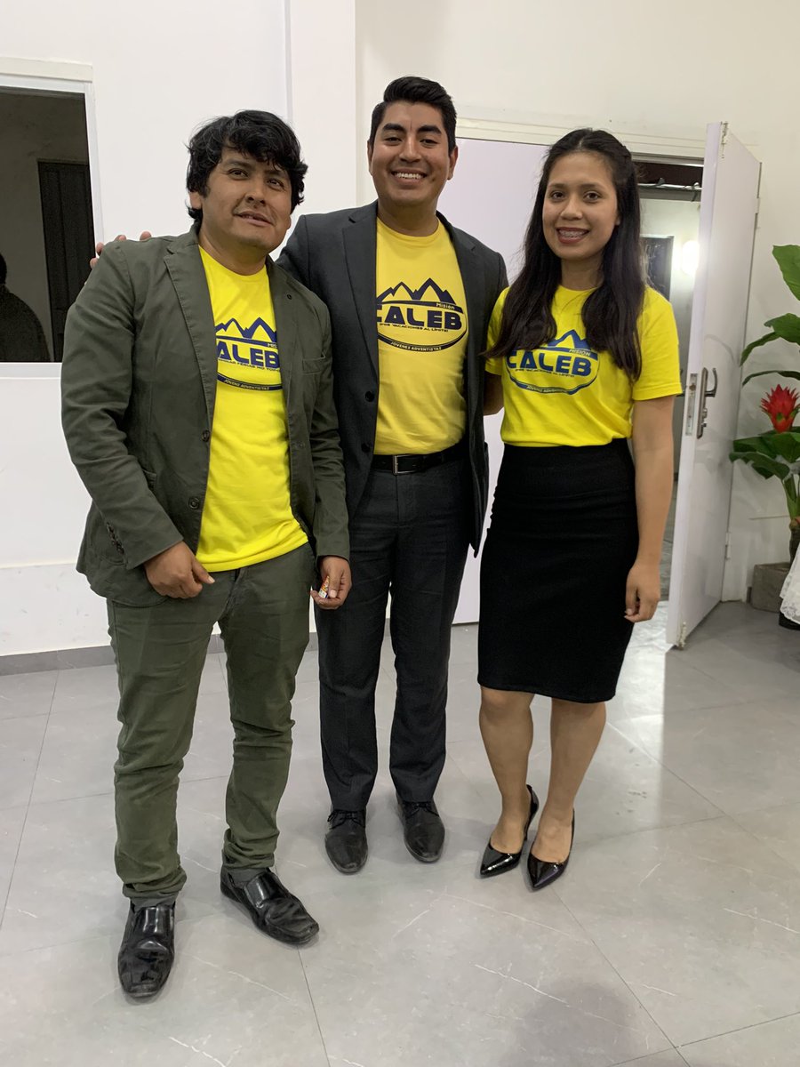 RubenRivera95's tweet photo. Hasta el próximo Misión Caleb! 
Feliz de haber compartido junto a grandes líderes un cierre especial de Misión Caleb! 🙏🏼😃 
Que Dios nos bendiga, no dejemos de seguir trabajando por las nuevas generaciones! 💛
@adventistasAPC  @AdventistasUPS https://t.co/zqgtCZLwyd