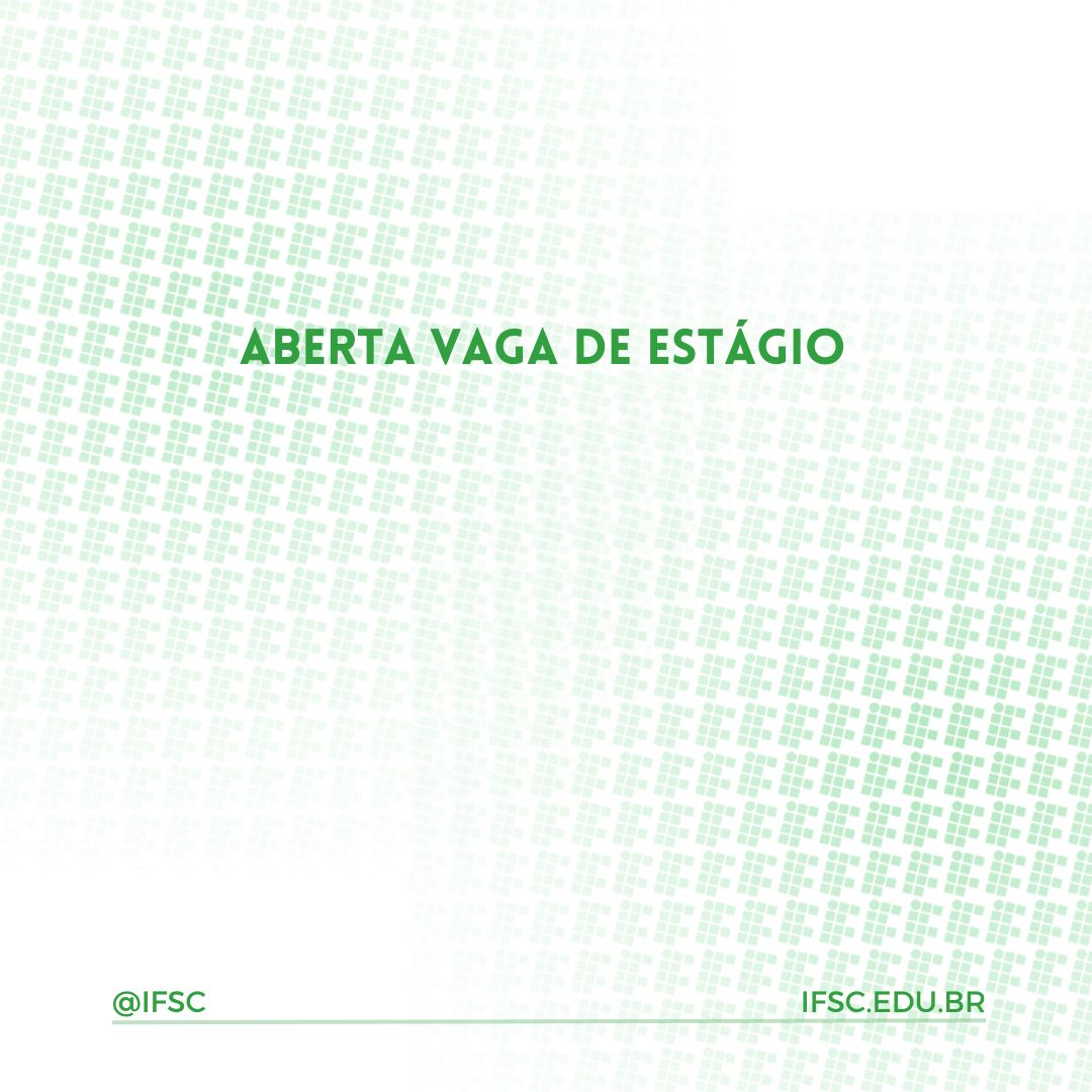 ifscgaspar's tweet photo. Aberta vaga de estágio para estudantes de Análise e Desenvolvimento de Sistemas e de Design de Moda do Câmpus Gaspar https://t.co/1iouSZ3Ixs https://t.co/PgrMx3SWr6